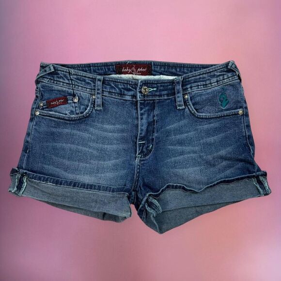 Vintage Y2K 2000s Baby Phat mcbling denim shorts🎀 - Picture 6 of 8
